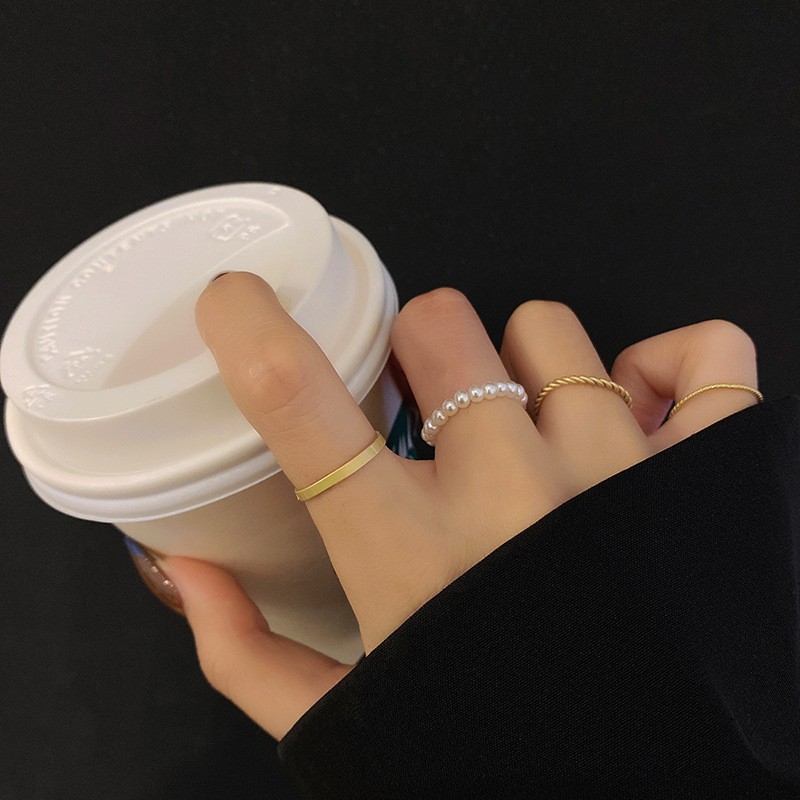 Four-piece Ring Accessories Personality Temperament Simplicity