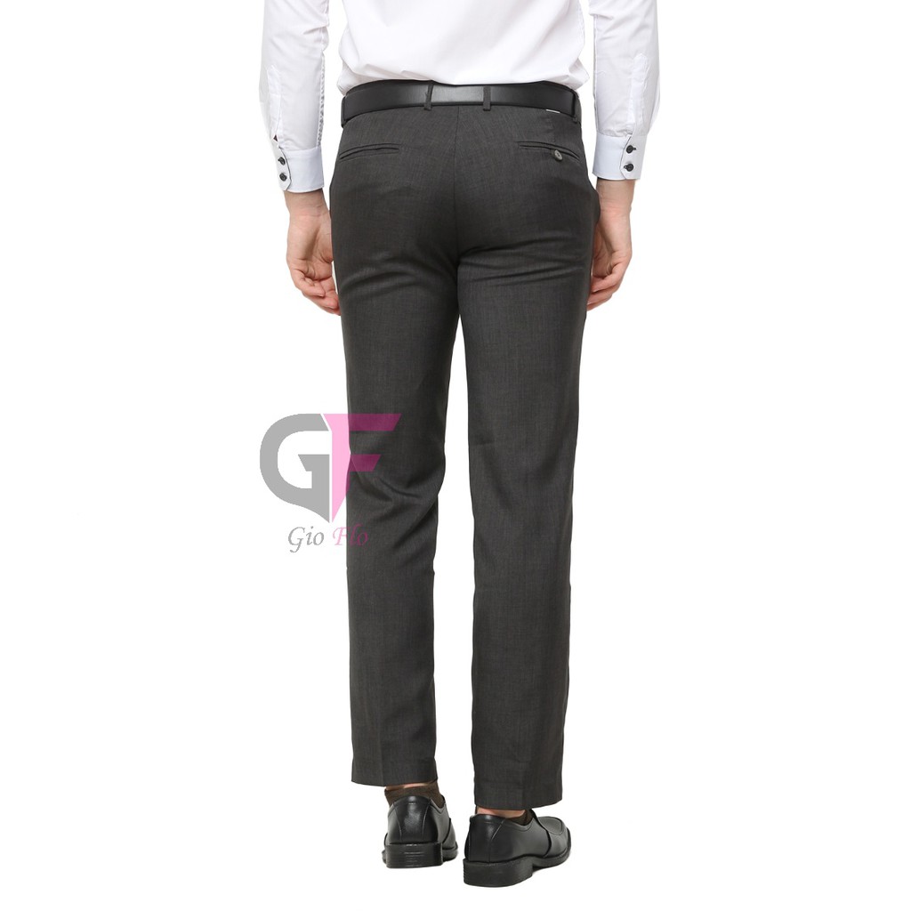 GIOFLO Celana Panjang Pria Bawahan Formal Slim Fit Polos Abu / CLN 811