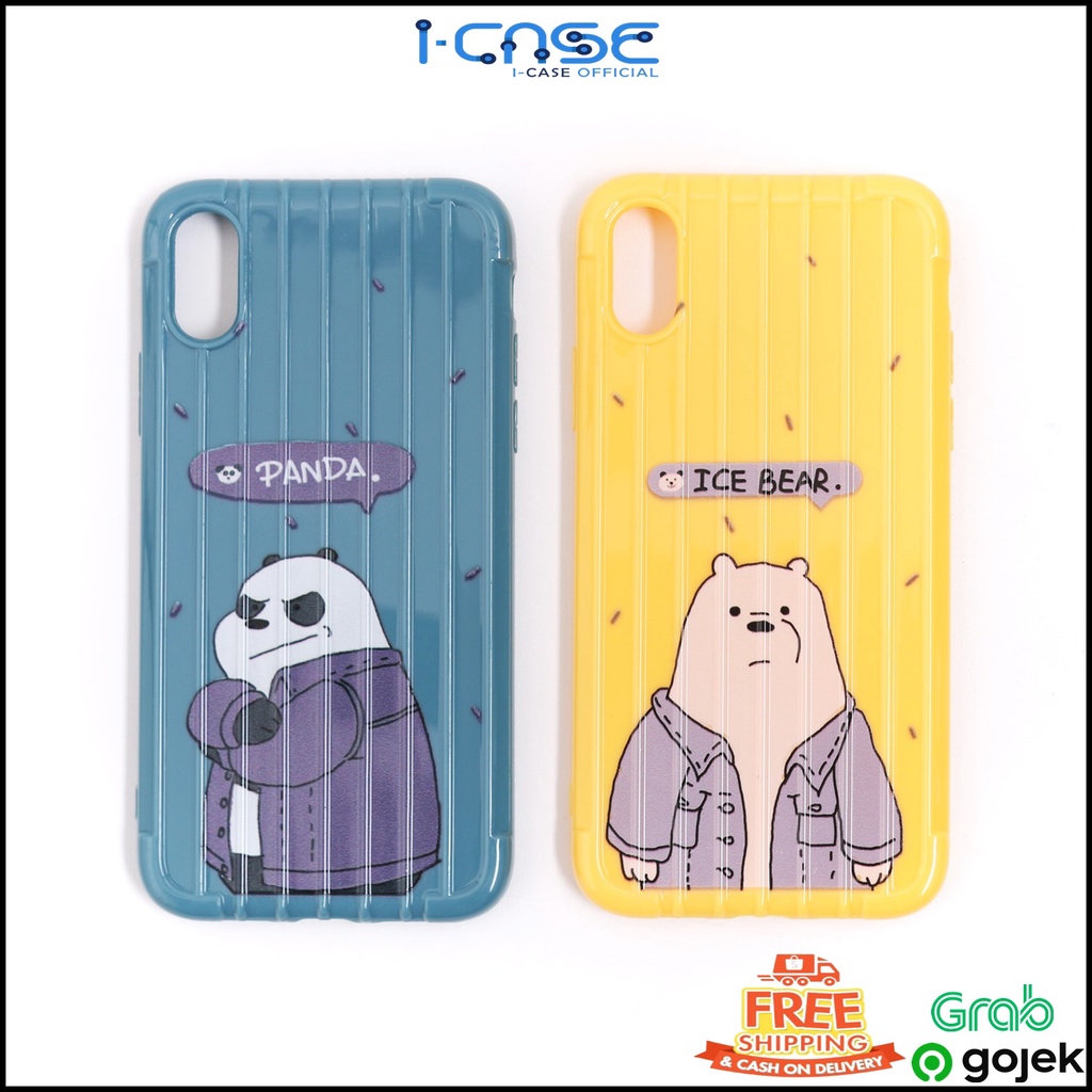 WE BARE BEARS TRUNK CASE FOR OPPO A5 A9 2020 F11 RENO ACE REALME VIVO XIAOMI