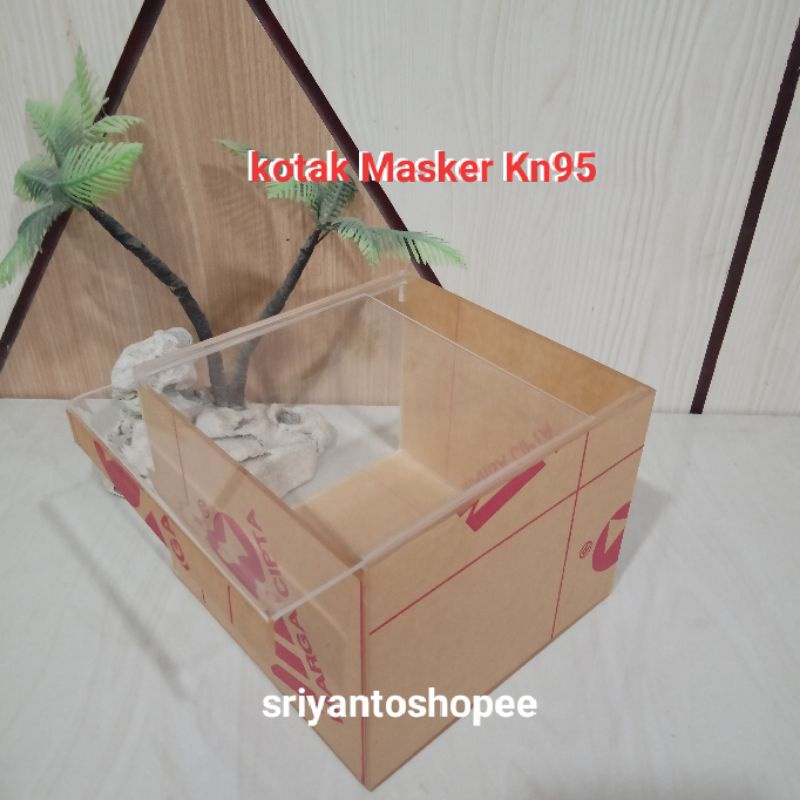 PROMO MURAH Kotak Masker // Kotak Penyimpanan Masker // Kotak Serba Guna Bahan Akrilik Marga Cipta