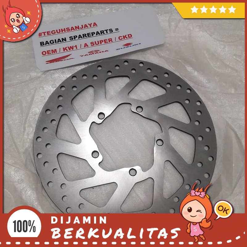 Piringan Disc Disk Cakram Depan Yamaha Byson Lubang Baut 5 Sparepart Motor Murah