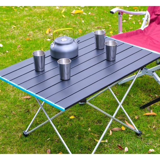 Meja Lipat Piknik Foldable Portable Aluminium 56x41x40cm