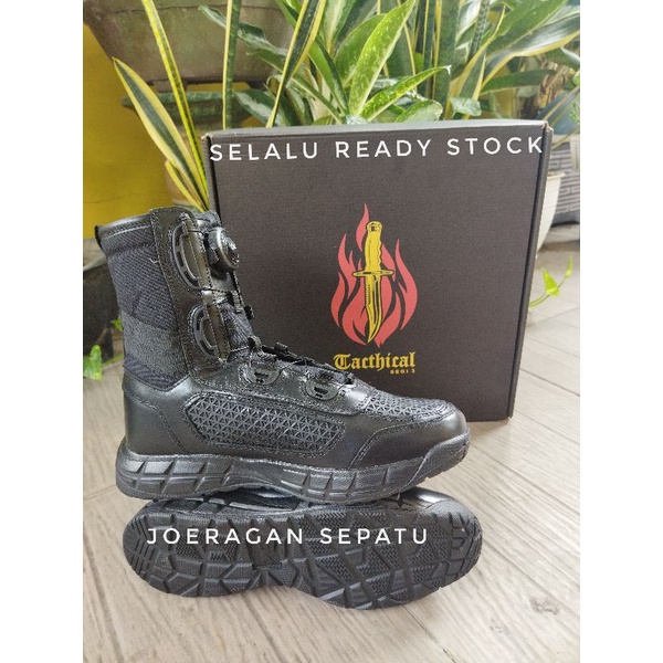 SEPATU PDL TNI POLRI TALI PUTAR TACTICAL LIBRA SEGI TIGA KULIT ASLI SEPATU PDL TACTICAL