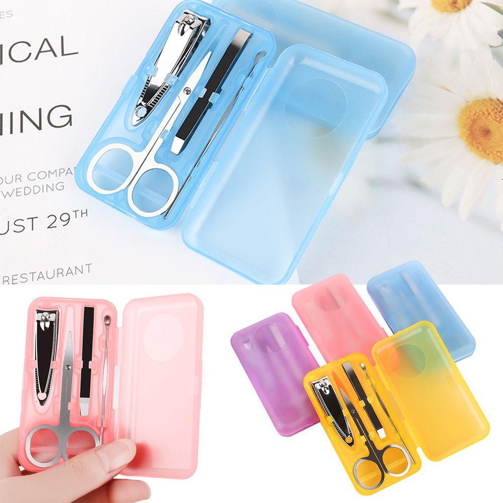 Preva 4Pcs/Set Gunting Kuku Perawatan Jari Panas Stainless Steel Pedicure