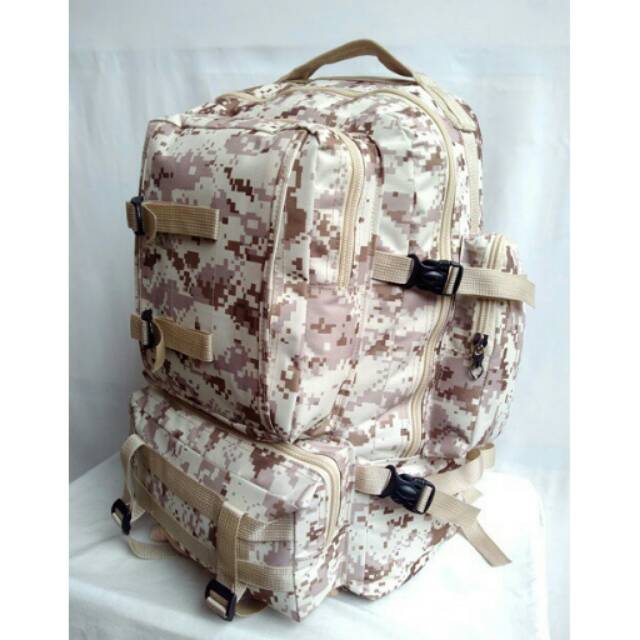 Tas ransel loreng gurun/tas ransel tni/tas ransel army/tas ransel pria