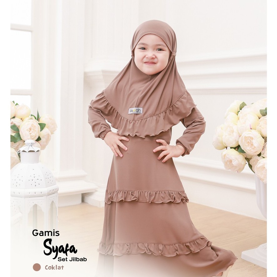 Gamis Anak Warna Coklat Renda Kirana Bahan Jersey Twist Premium Terbaru 2021 Umur 5tahun Dan 8 Tahun Shopee Indonesia