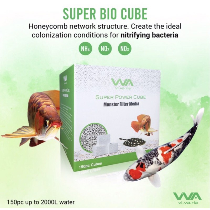 Vivaria Super Power Cube Bio Filter Media