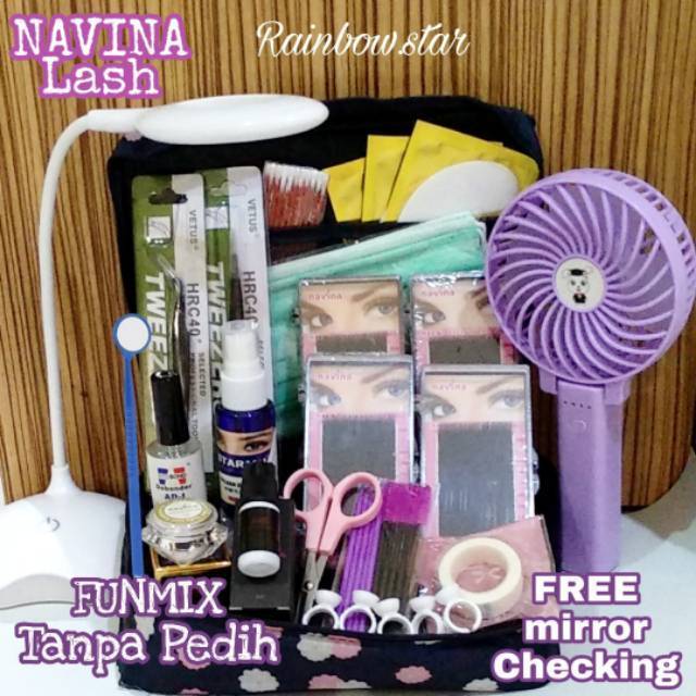 Paket Eyelash Extension Super Duper Lengkap + Tas