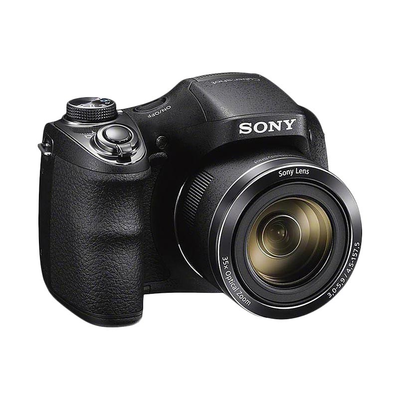 Sony DSC H300 Kamera Pocket - Hitam [20.1 MP/35x Optical Zoom] + SDHC 64GB 100MBPS-2