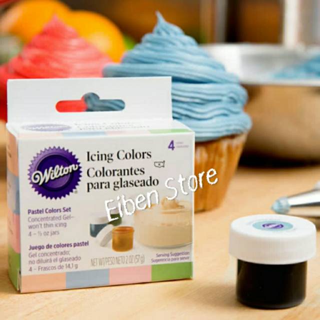 

Pastel Wilton Color Kit set-4 x 0,5 Oz