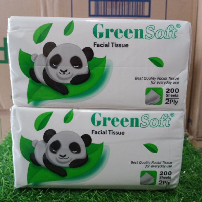 Tissue Green Soft 200 sheet/Tissue wangi/Facial Tisssue/Tissue panda