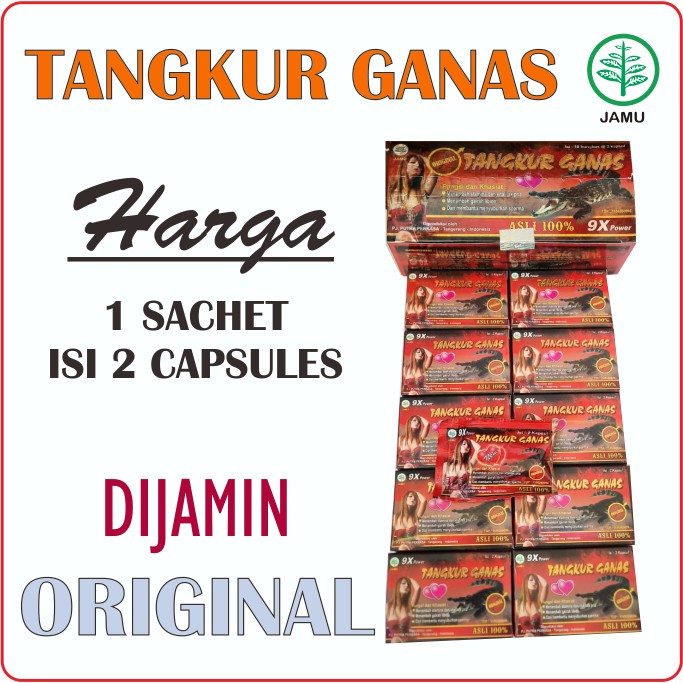 KEMASAN BARU KAPSUL TANGKUR_GANAS DIJAMIN ORIGINAL 1 SACHET ISI 2 KAPSUL TANGKUR GANAS