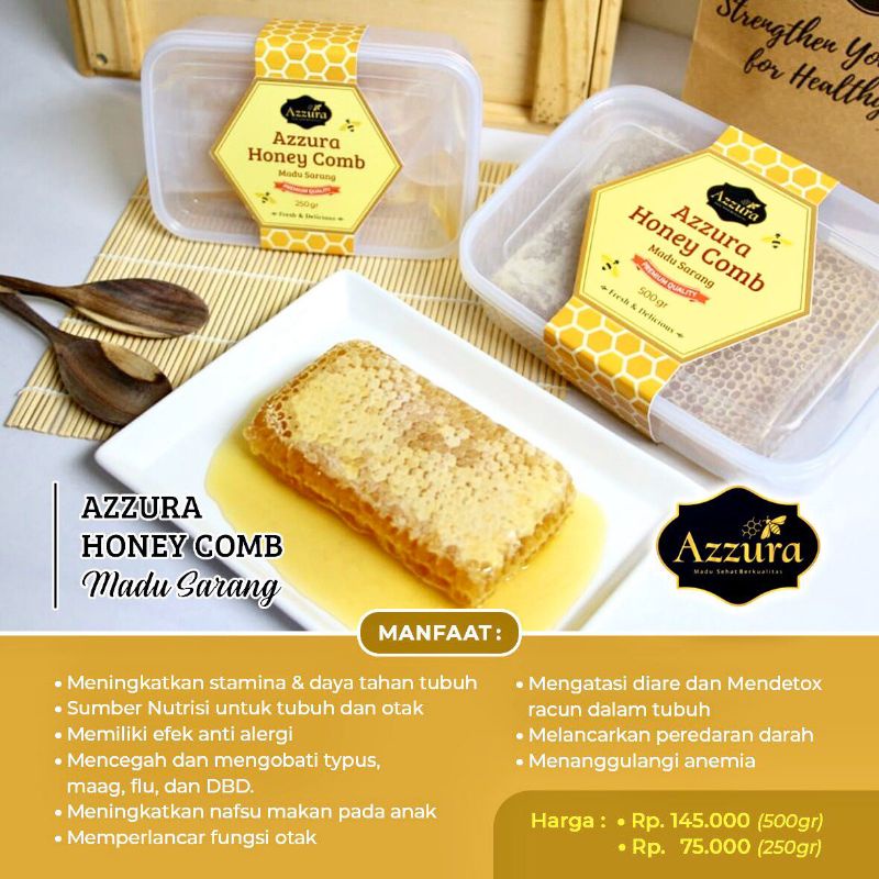 

Madu Sarang Murni 100% Azzura