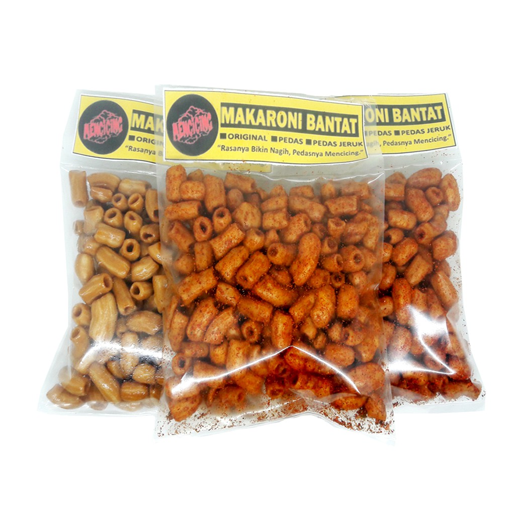 

Makaroni Bantet / Makaroni Mencicing / Makaroni Banjarbaru Pedas 100 gram