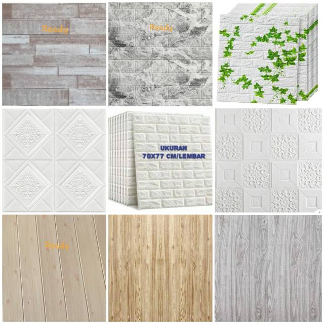 Wall 3d foam/wallpaper 3d batubata/3d foam batubata/3D foam papan/wall foam/sticker dinding/foam 3D