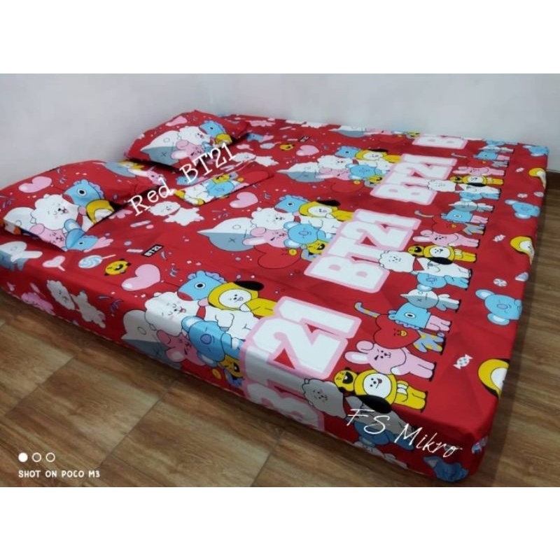 sprei red bt21