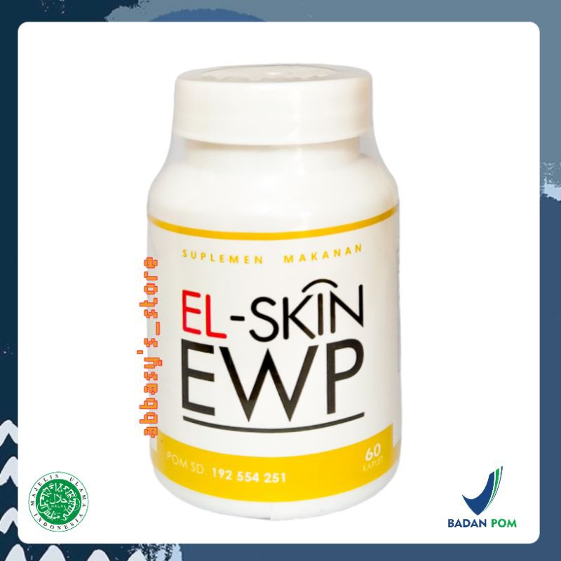 Suplemen Skincare Wajah &amp; Pemutih Kulit Badan El Skin Ewp Collagen