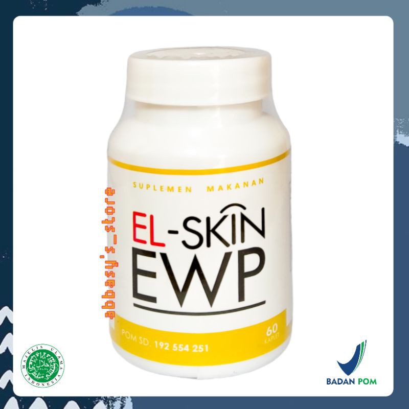 Suplemen Skincare Wajah & Pemutih Kulit Badan El Skin Ewp Collagen