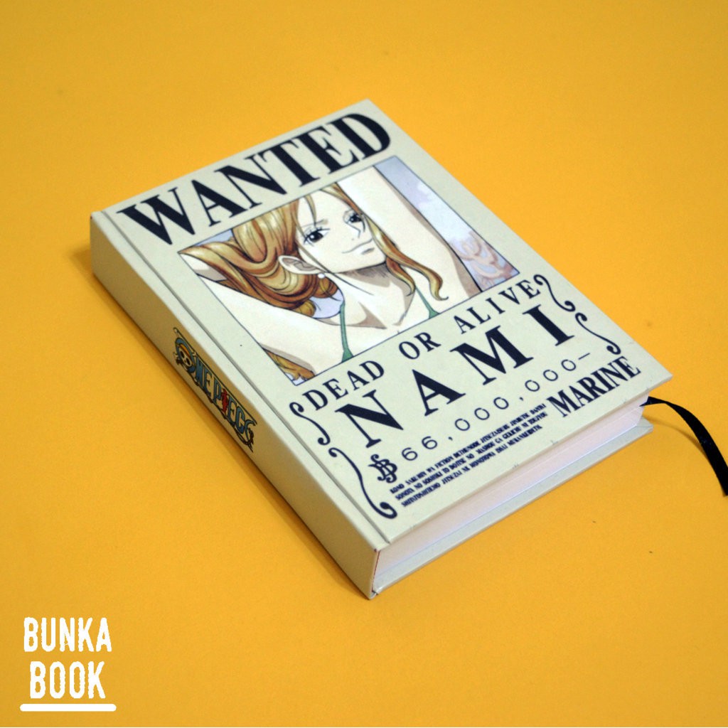 

Pocket Book Hardcover Anime One Piece Wanted Nami Ukuran A6 Jurnal Agenda Planner Gift Couple