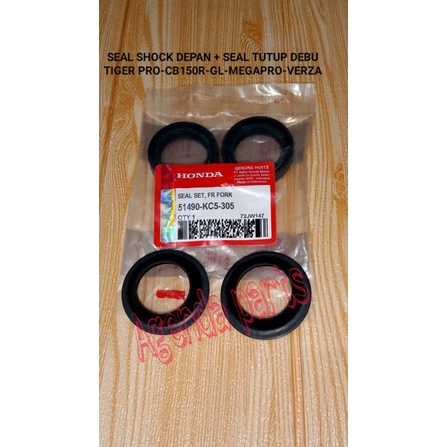 Seal Sil Shock Set Depan + Seal debu- GL PRO TIGER VERZA CB150 KODE 51490KC5305 barang sesuai gambar photo