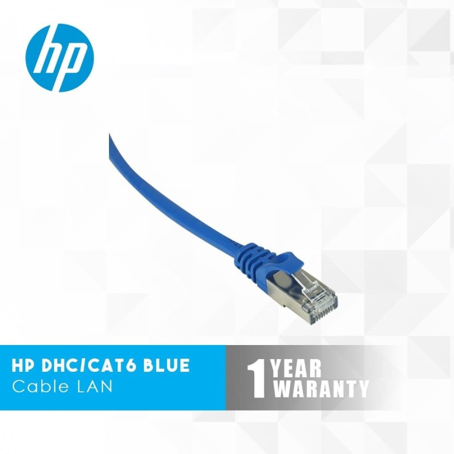 HP Cable LAN DHC-CAT6 FTP Blue RJ45 1 Meter Kabel Lan 1M