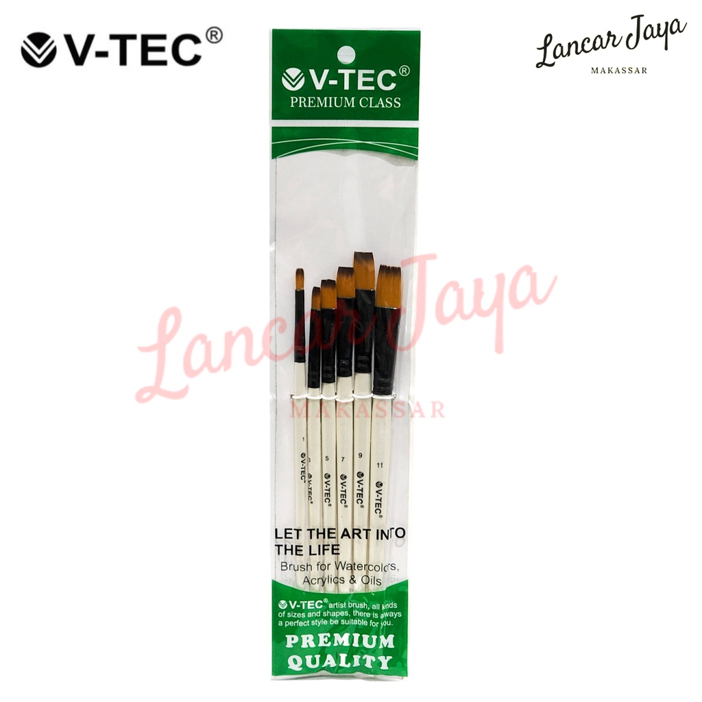 

Brush Kuas Cat Air Cat Minyak Lukis Acrylic V-TEC VTEC A0107H-6 A/6