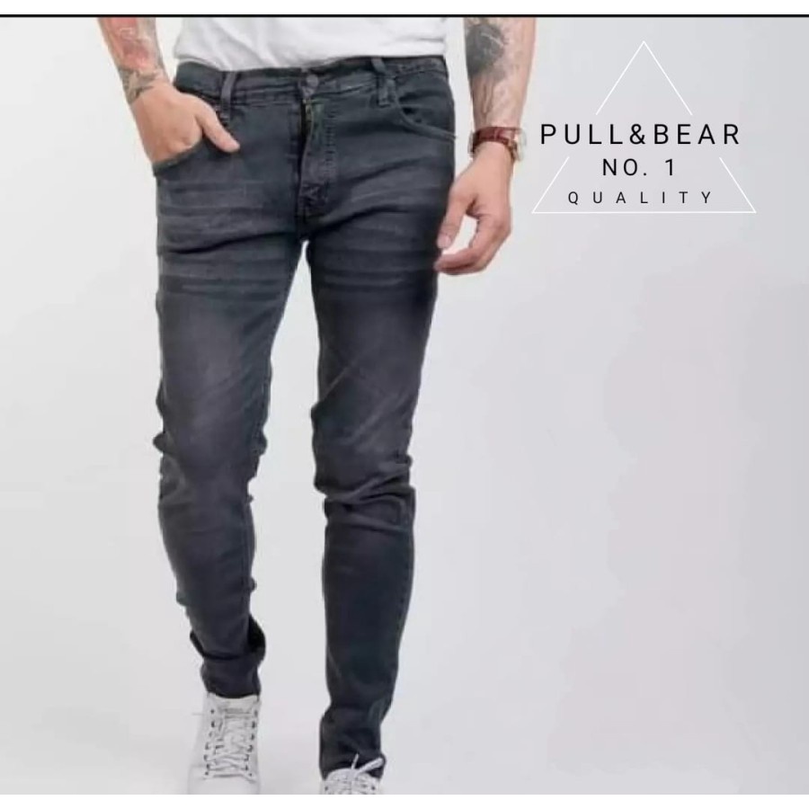 CELANA JEANS PULL&BEAR SKINNY / CELANA  PENSIL PRIA / CELANA PB PRIA / CELANA PULL AND BEAR PRIA