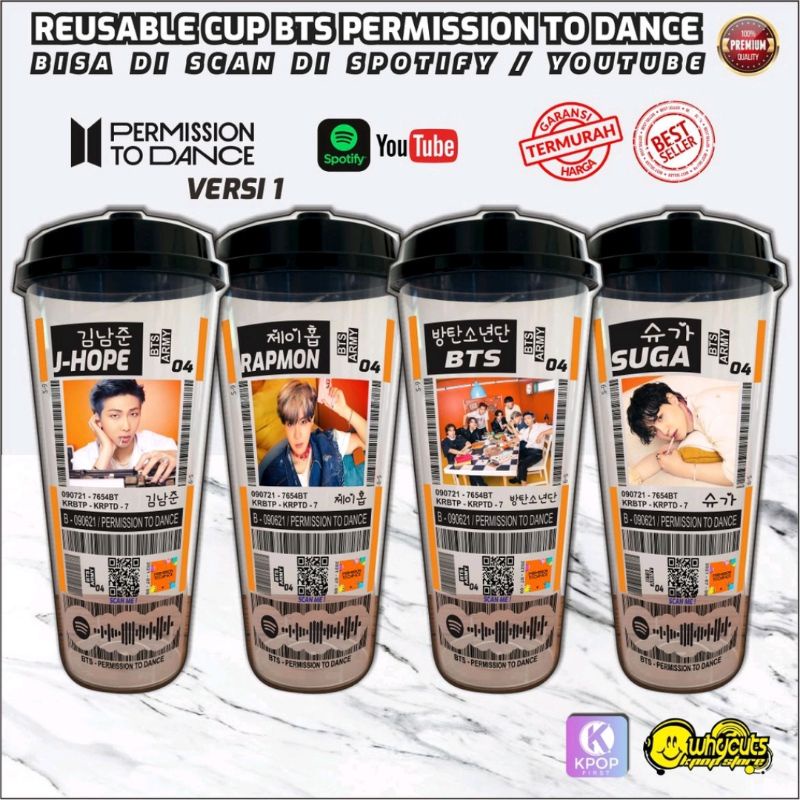 Reusable Cup BTS PERMISSION TO DANCE