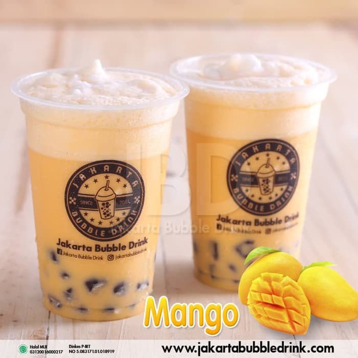 

Mango Bubuk - Milkshake Powder Bubble Drink, Bubble Tea