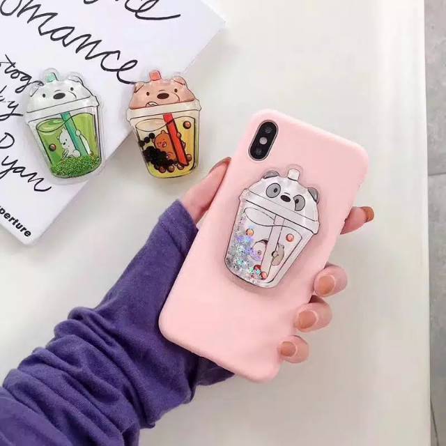 MOMBABY1 Pop socket Bobba boba Starbucks atau Popsocket Bobba boba Starbucks