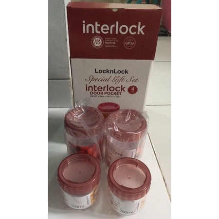LocknLock Special Gift Set Interlock Door Pocket 4pcs