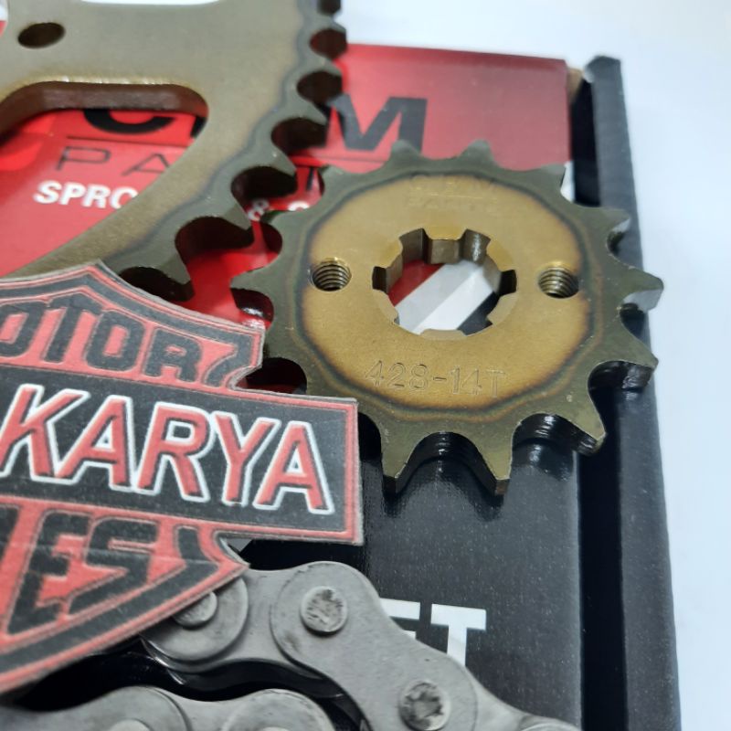 GEARSET GIRSET GIGI TARIK CHAINKIT SATRIA FU LAMA / SATRIA FU 2014 KEATAS