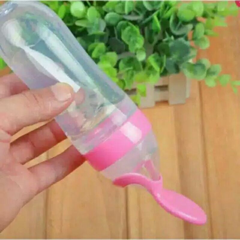 Botol Susu Sendok Mpasi Full Silicone/Sendok Botol Silikon BPA Free