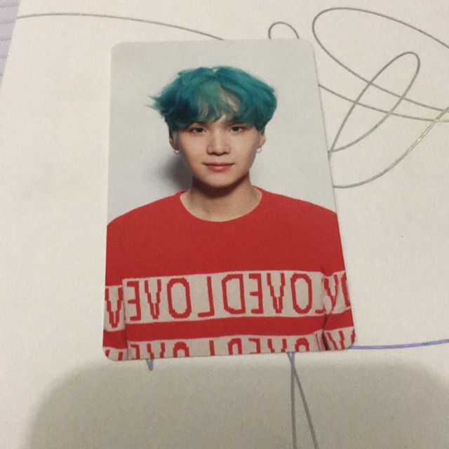 Photocard BTS Suga Love Yourself Her Album Ver V