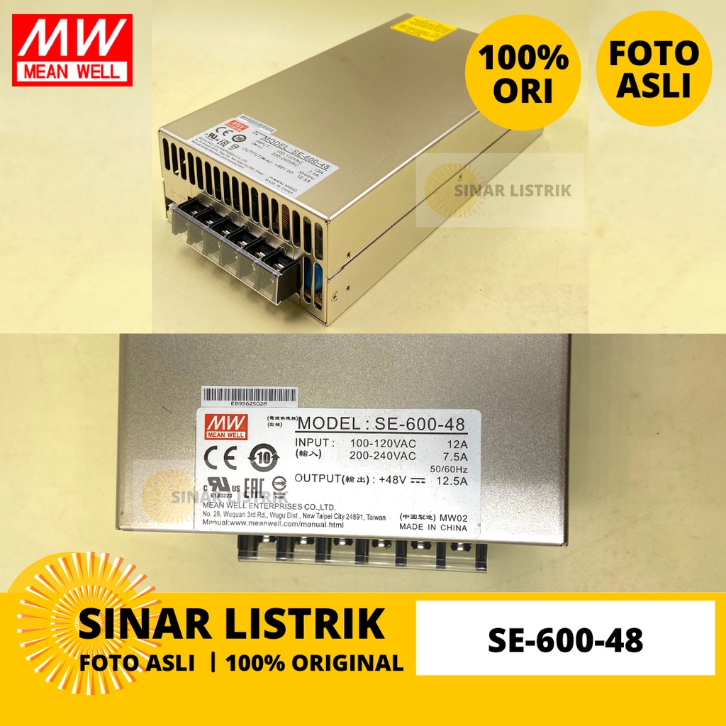 MEANWELL POWER SUPPLY SE-600-48 SE 600 48