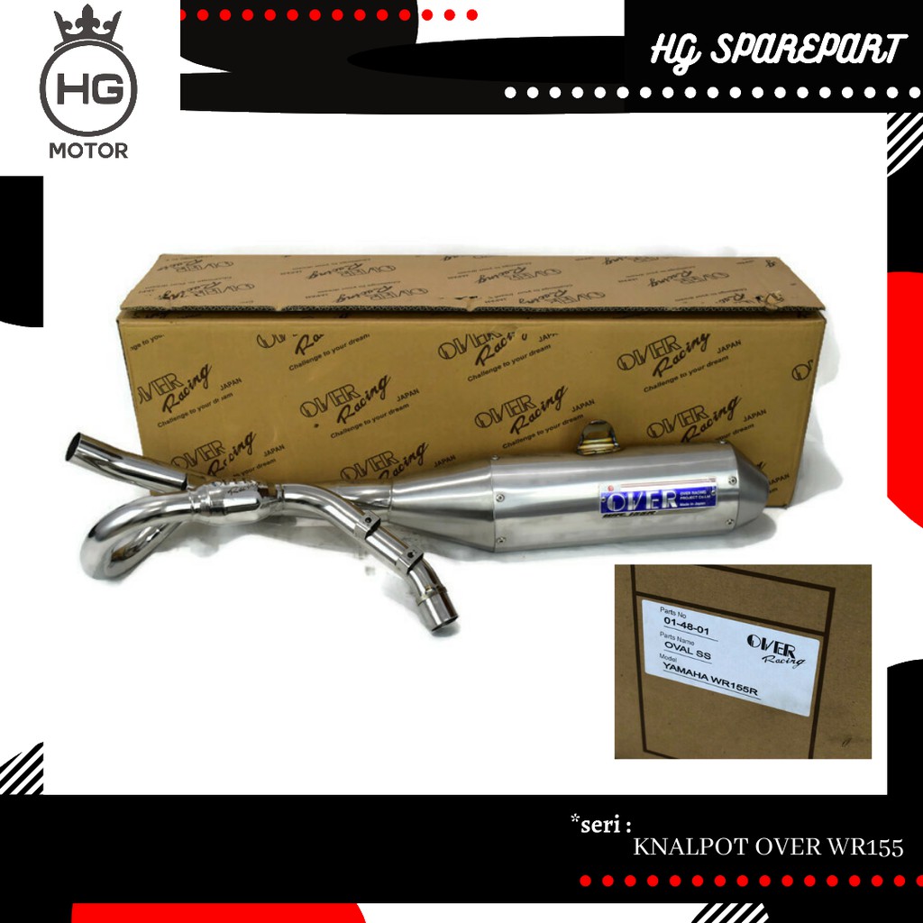 KNALPOT OVER YAMAHA WR155R ORIGINAL