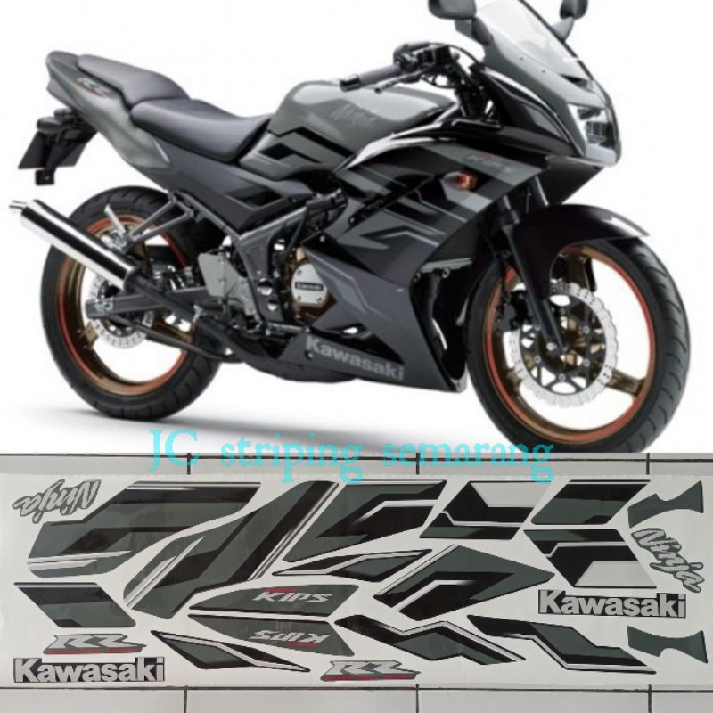 striping ninja rr 2015 abu hitam