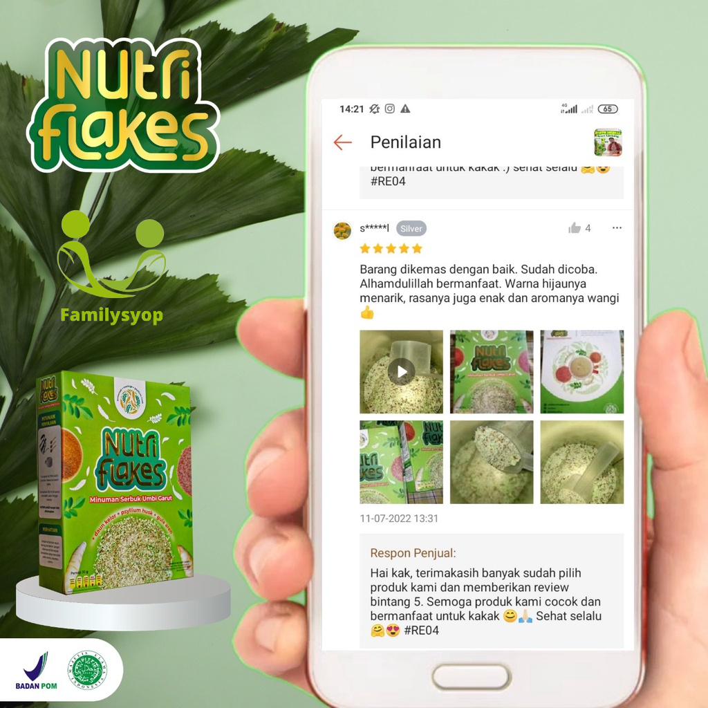 𝐃𝐈𝐒𝐓𝐑𝐈𝐁𝐔𝐓𝐎𝐑 Nutriflakes Paket Diet Sehat 2 Box Nutriflakes