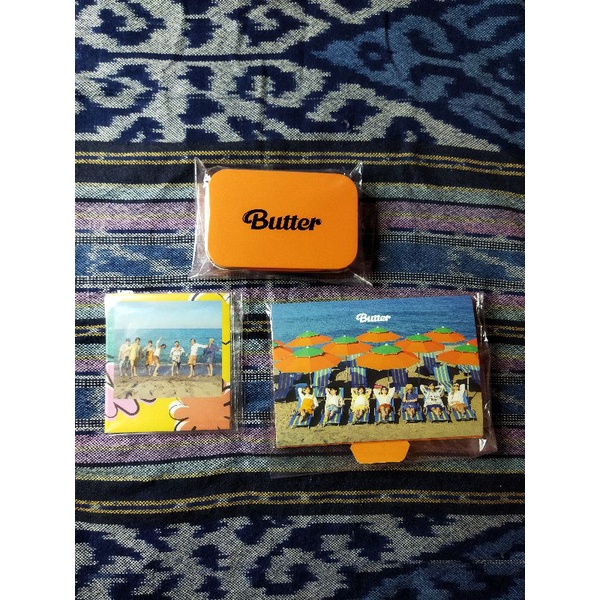 (READY STOCK) SHARING OFFICIAL ALBUM BTS BUTTER CASE PHOTOCARD PHOTO STAND PEACH VERSI