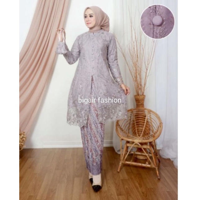 NEWS &gt;Set Kebaya Tunik Tille Kancing Busui / Tunik Brokat / Kebaya Modern / Kebaya tile / Kebaya Favorite / Batik Couple/set kebya pesta set kebaya kondangan set kebaya pesta/tunik busui/tunik modern by BA