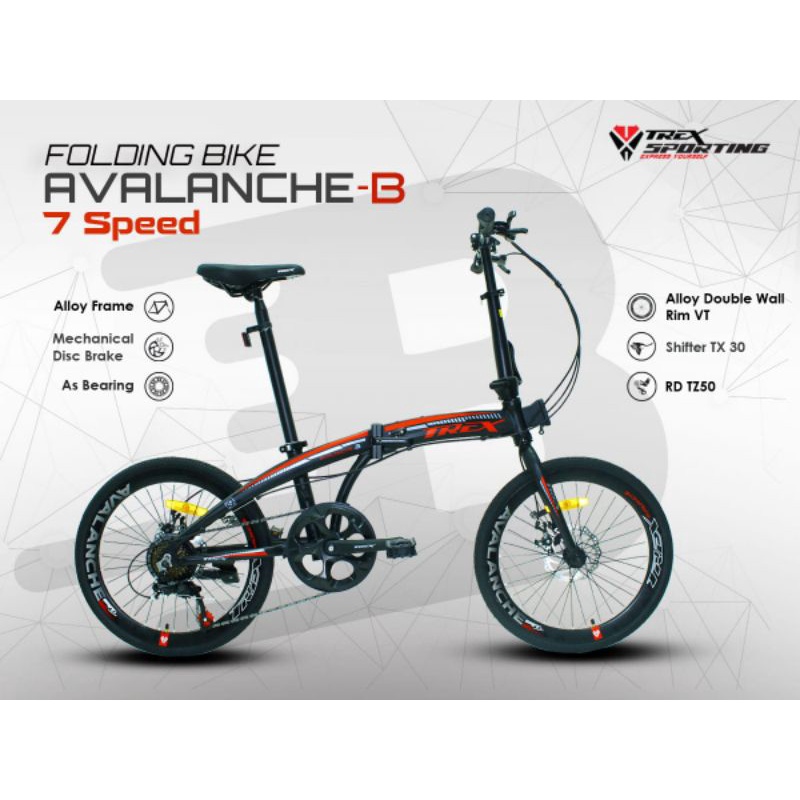 SEPEDA LIPAT 20 AVALANCHE ALLOY TREX