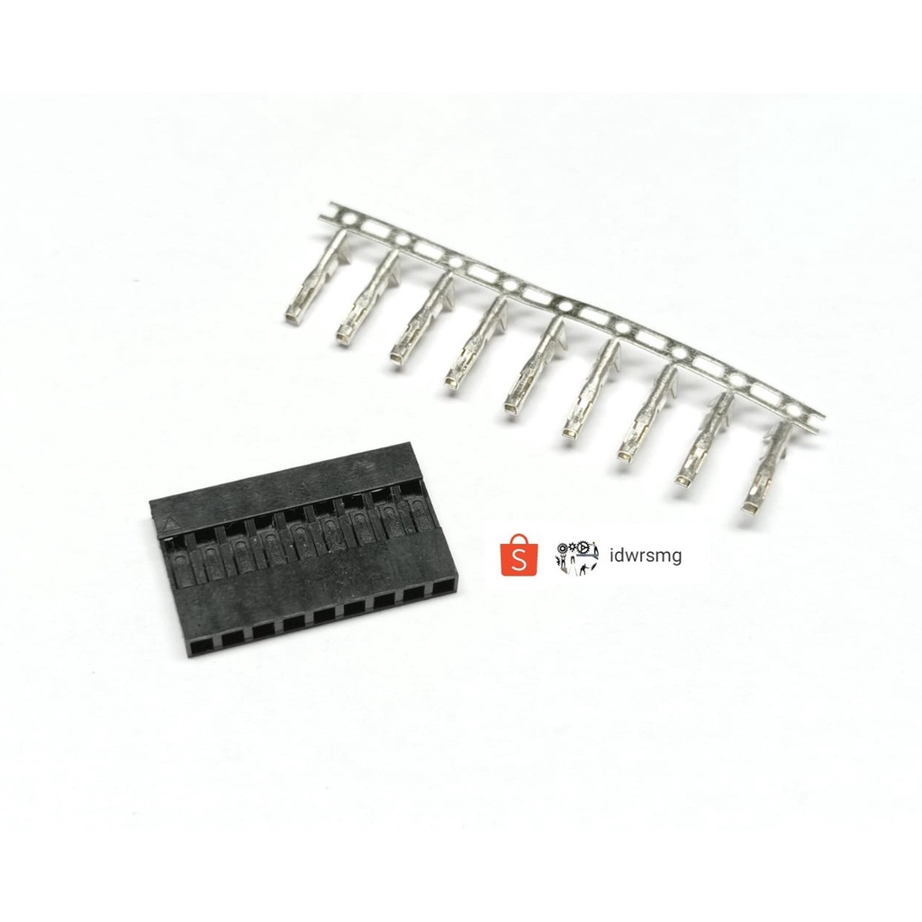 9P female Black Housing Dupont jumper 9pin head Pin Connector 2.54mm house 9 pin