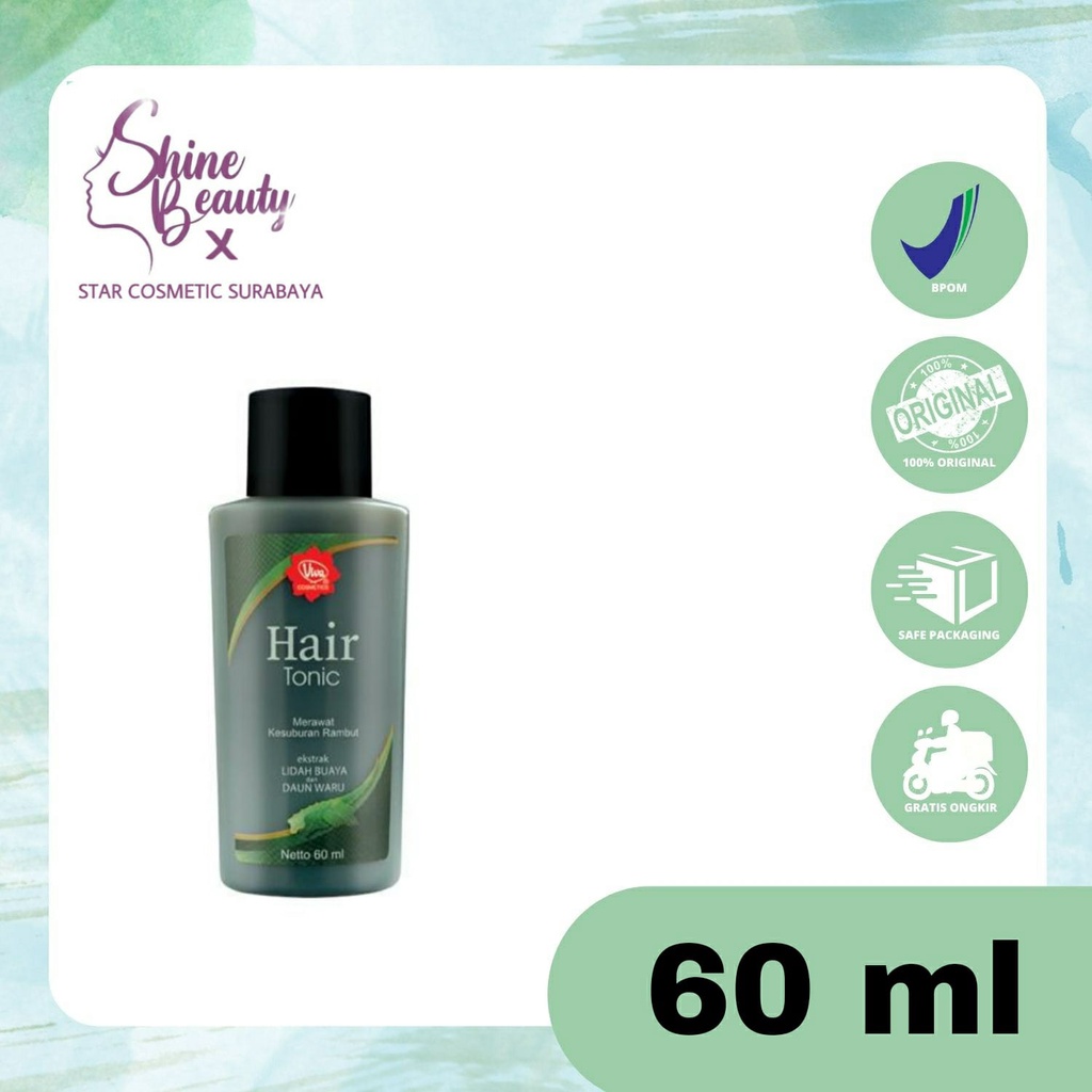 Jual Viva Hair Tonic Extrak Lidah Buaya Dan Daun Waru 60 mL Shopee