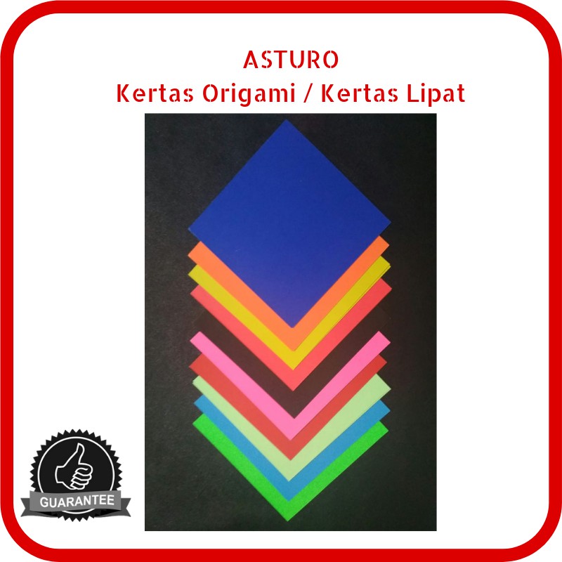 

ASTURO Kertas Origami Lipat 10 x 10, 1 sisi warna isi 50 lembar