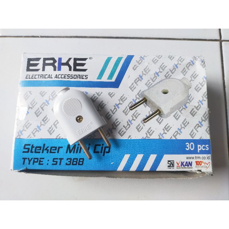 Steker Gepeng Erke Putih / Jek Gepeng Putih Erke