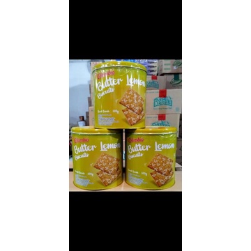 Biskuit kaleng Columbia rasa butter lemon 300gr