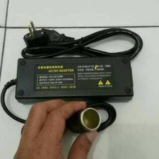 AC to DC Adapter Converter Pompa Ban Mobil ke Colokan Listrik 10A 120W