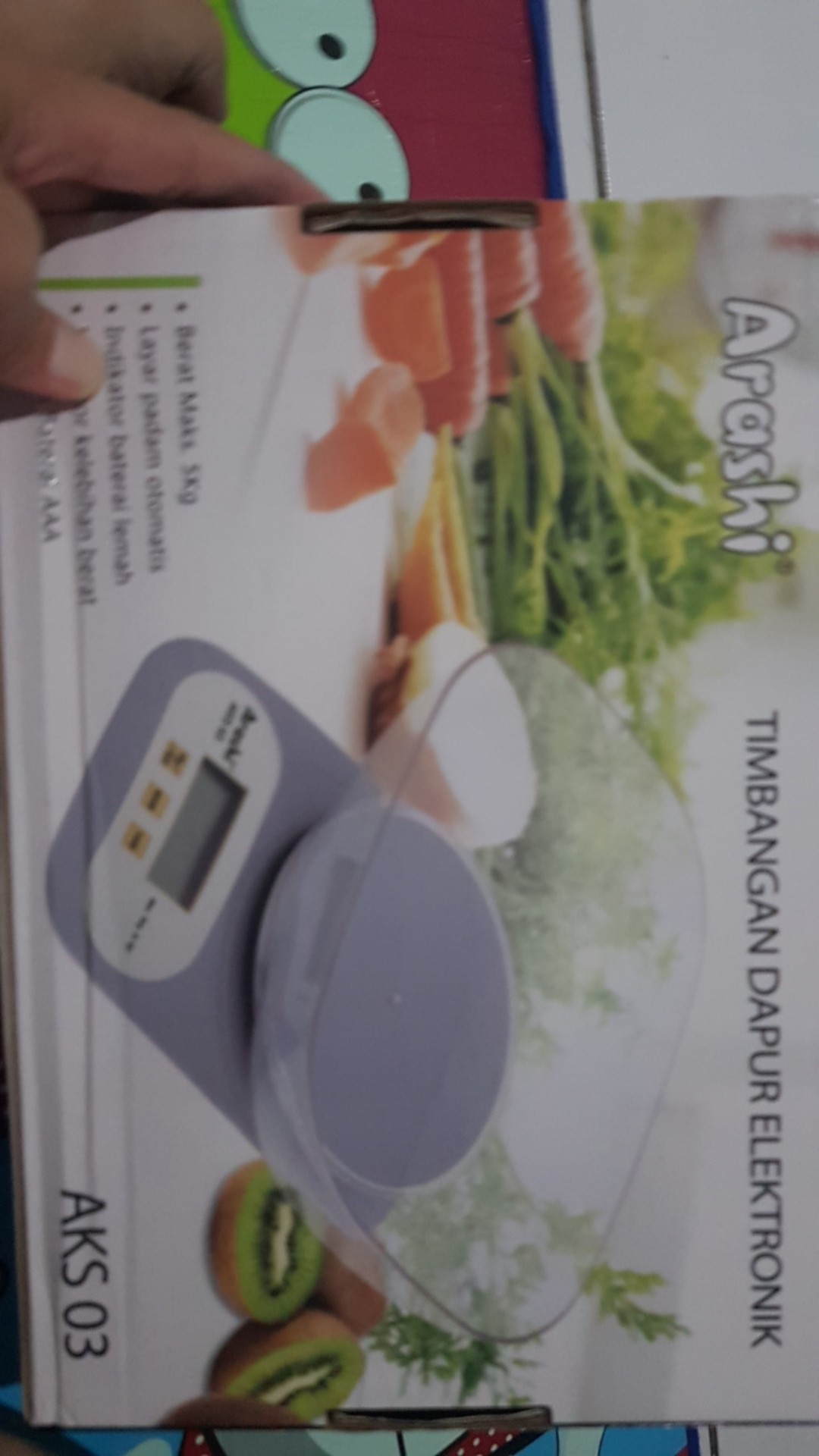 Timbangan Dapur Digital Kue Mangkok Mangkuk Bulat Arashi Aks01 Aks 01 5kg 5 Kg Kitchen Scale