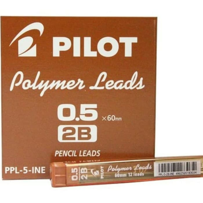 

Isi Pensil 2B Pilot 0.5 / Polymer Leads 0.5 x 60 mm / Isi Pensil Mekanik / Pensil Mekanik 0.5 2B