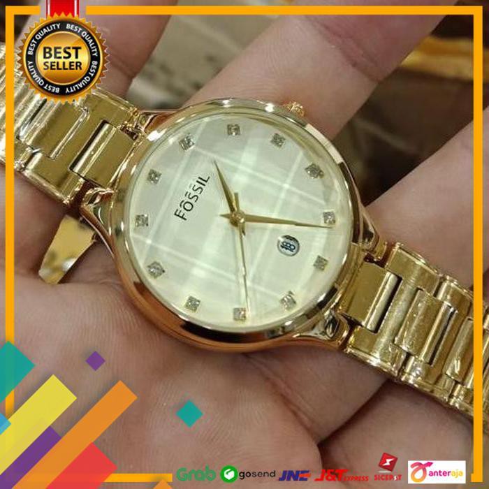 SALE.. JAM TANGAN WANITA FOSSIL RANTAI / ARLOJI LADIES FOSSIL RANTAI TERLARIS ..TERBARU